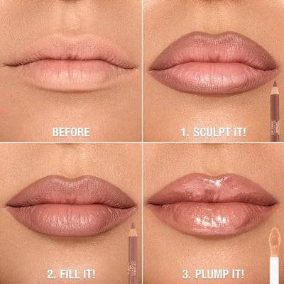 Charlotte Tilbury  Super Nudes Lip Cheat Contour Duo Lip Liner    