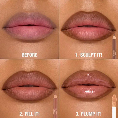 Charlotte Tilbury  Super Nudes Lip Cheat Contour Duo Lip Liner    