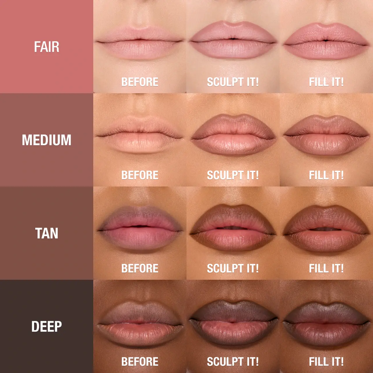 Charlotte Tilbury  Super Nudes Lip Cheat Contour Duo Lip Liner    