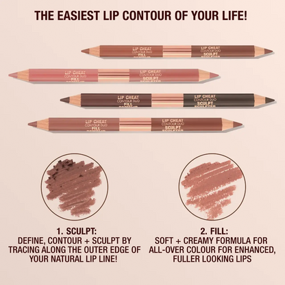 Charlotte Tilbury  Super Nudes Lip Cheat Contour Duo Lip Liner    