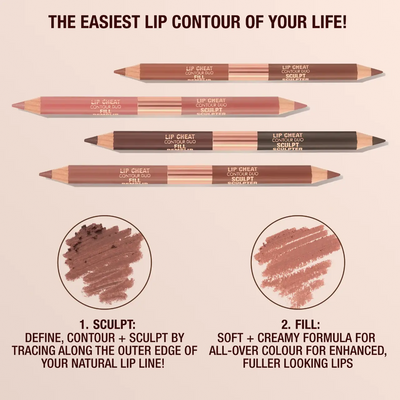 Charlotte Tilbury  Super Nudes Lip Cheat Contour Duo Lip Liner    