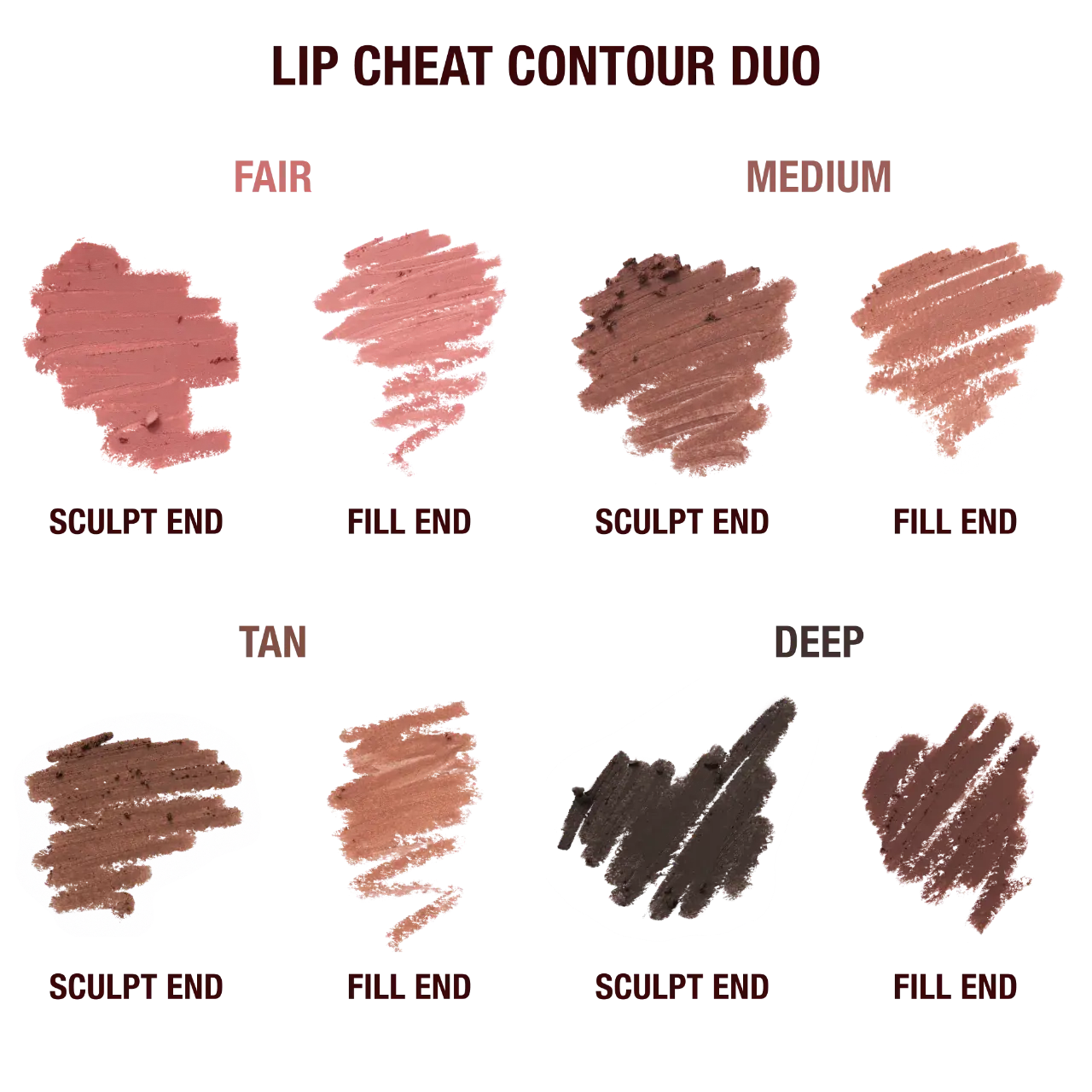 Charlotte Tilbury  Super Nudes Lip Cheat Contour Duo Lip Liner    