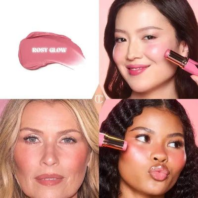 Charlotte Tilbury  Unreal Lip + Cheek Glow Blush Stick with Hyaluronic Acid    