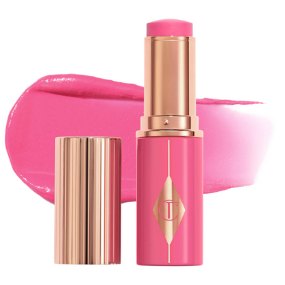 Charlotte Tilbury  Unreal Lip + Cheek Glow Blush Stick with Hyaluronic Acid    