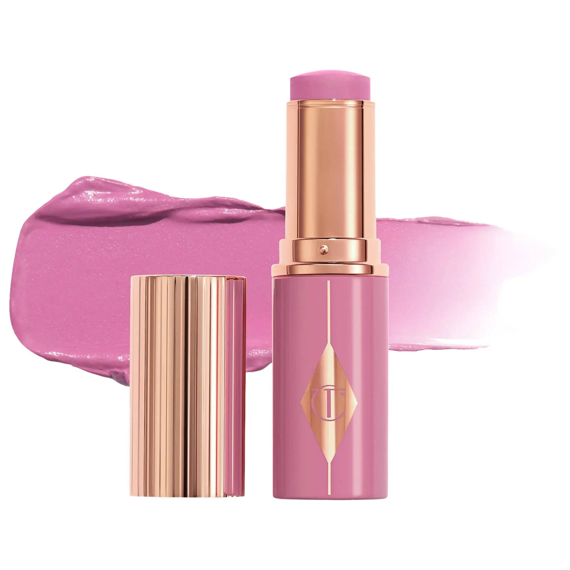 Charlotte Tilbury  Unreal Lip + Cheek Glow Blush Stick with Hyaluronic Acid   Pretty Glow - dreamy lilac 
