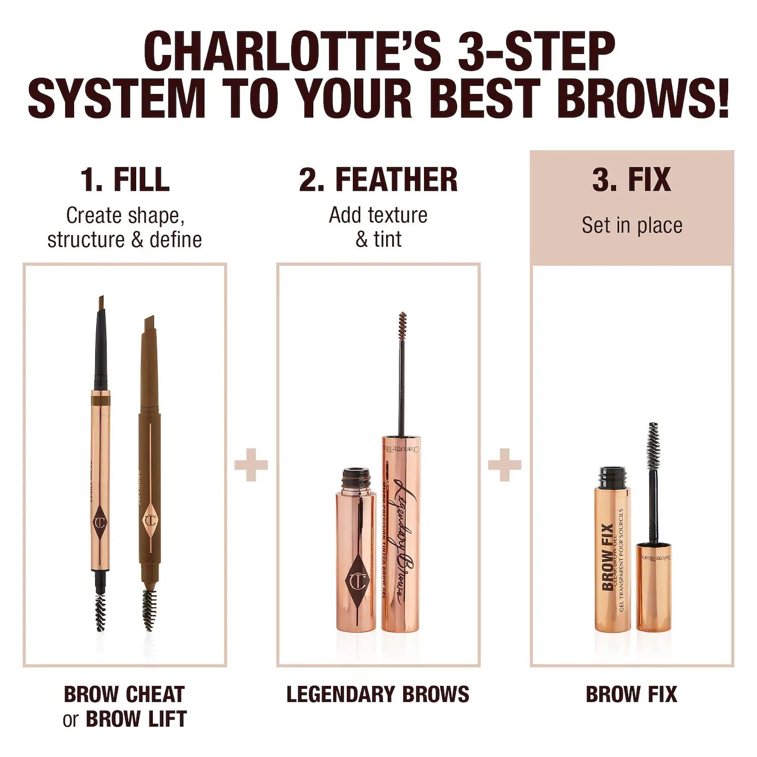 Charlotte Tilbury  Brow Fix Clear Eyebrow Gel    