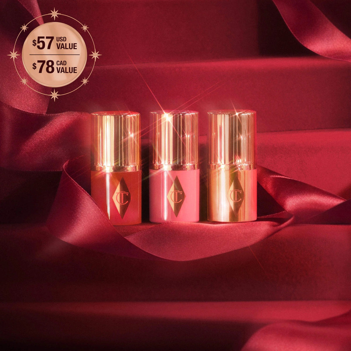 Charlotte Tilbury  Mini Unreal Blush + Glow Trio    