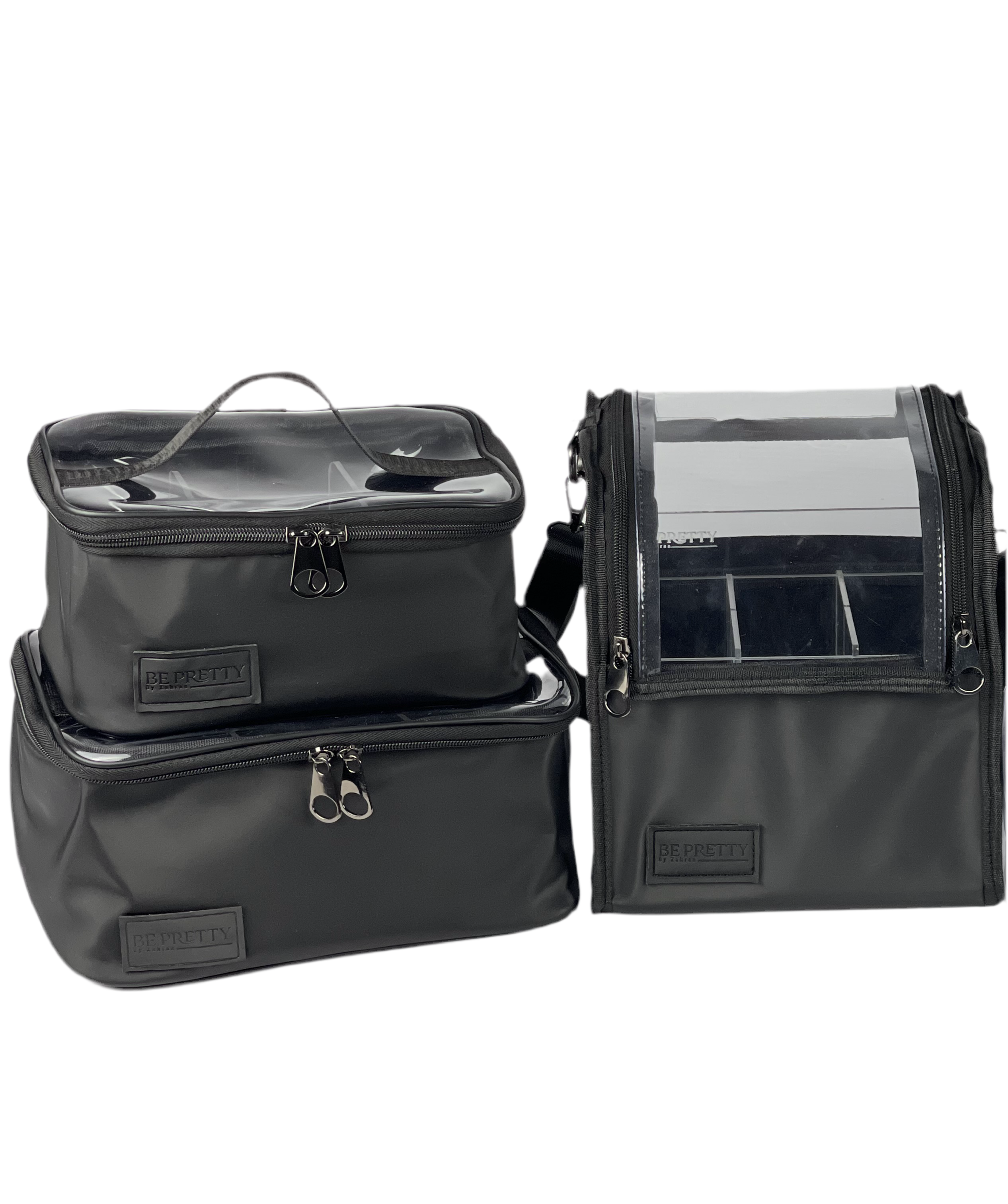 Crystal Brush Holder + Noir Pouch + Noir Pouch Petite    