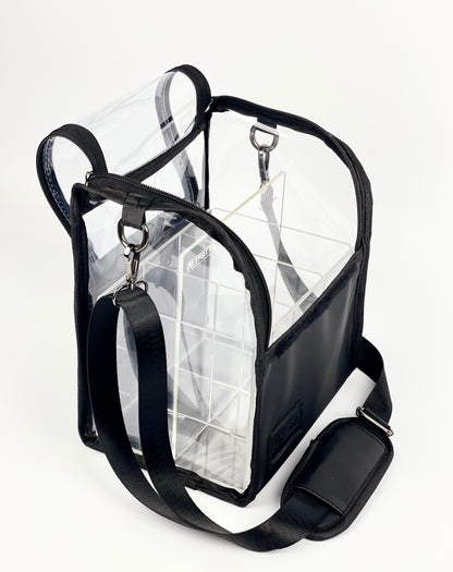 Crystal Brush Holder + Noir Pouch + Noir Pouch Petite    
