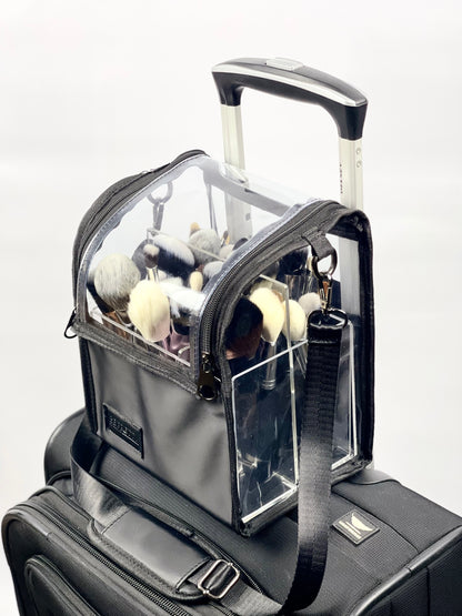 Crystal Brush Holder + Noir Pouch + Noir Pouch Petite    