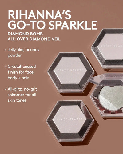 Diamond Bomb All-Over Diamond Veil  LAVENDER LUV'R    