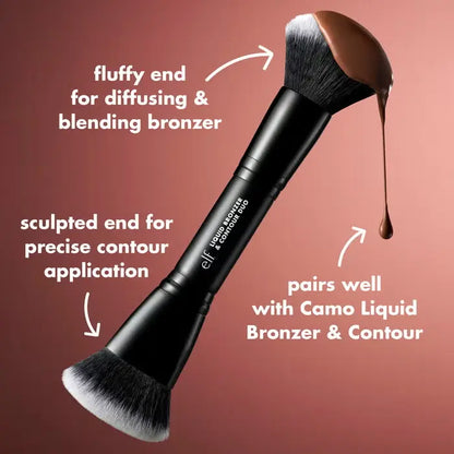 Elf Liquid Bronzer & Contour Duo Brush    