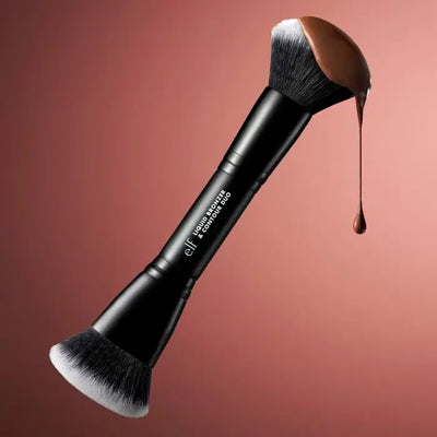 Elf Liquid Bronzer & Contour Duo Brush    