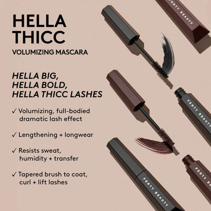 Fenty Beauty Hella Thicc Volumising Mascara- Let'z Be Blunt 10ml    