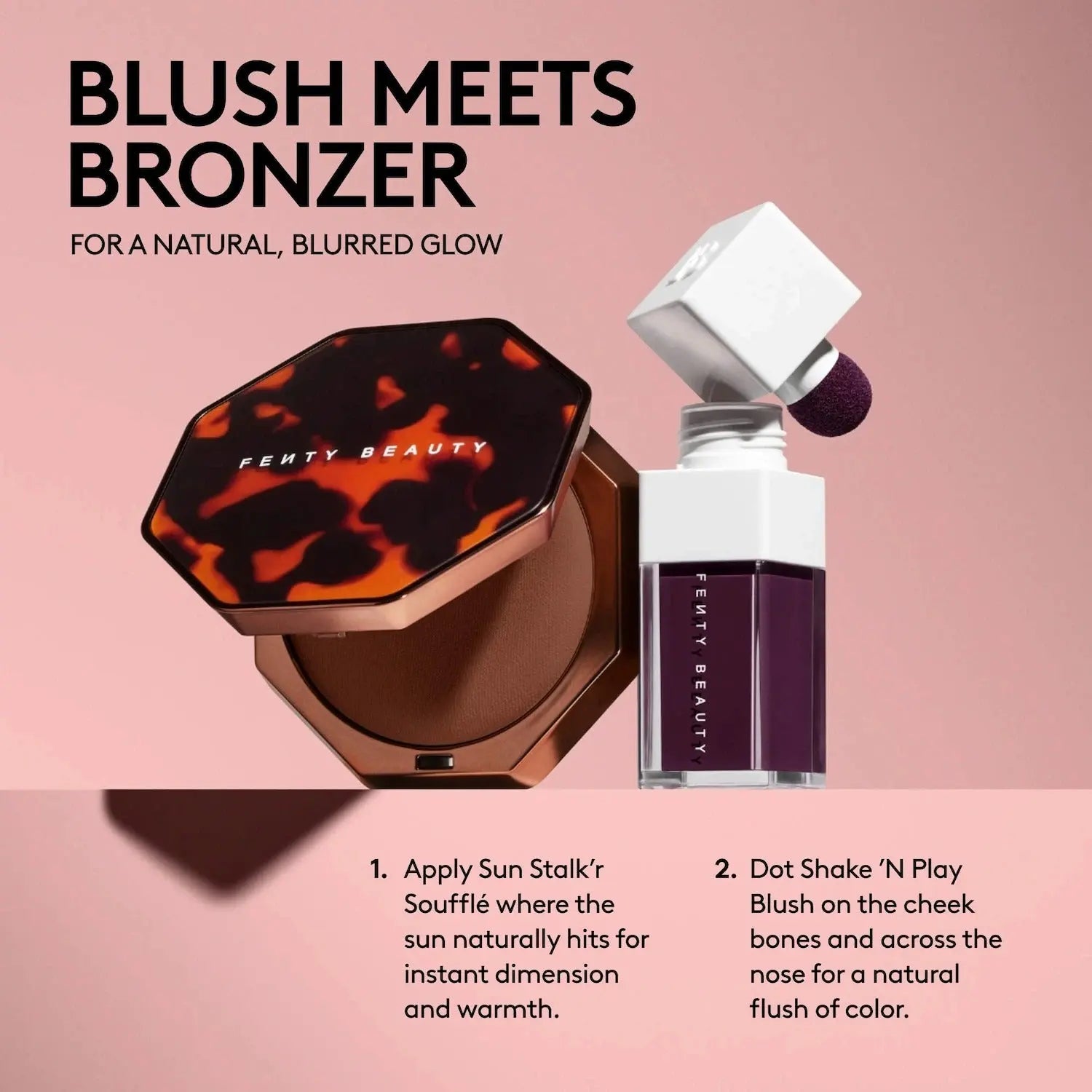 Fenty Beauty by Rihanna  Sun Stalk'r Soufflé Pressed Mousse Blurring Cream Bronzer    