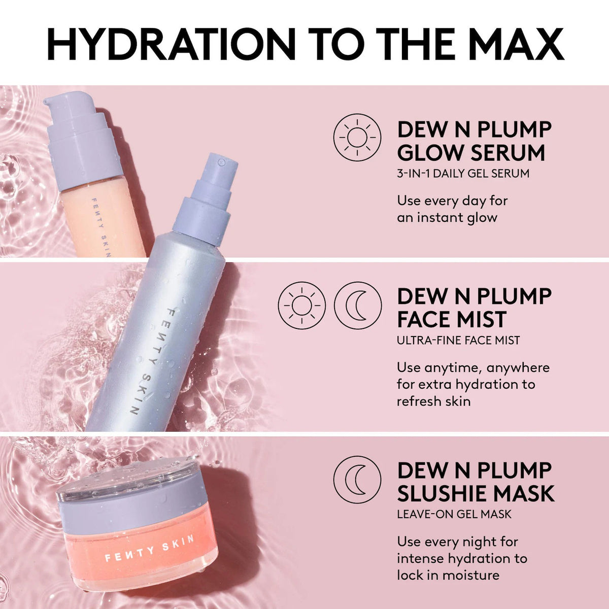 Fenty Beauty by Rihanna  Dew N Plump Hydrating Nectar Face Mist 75ml    