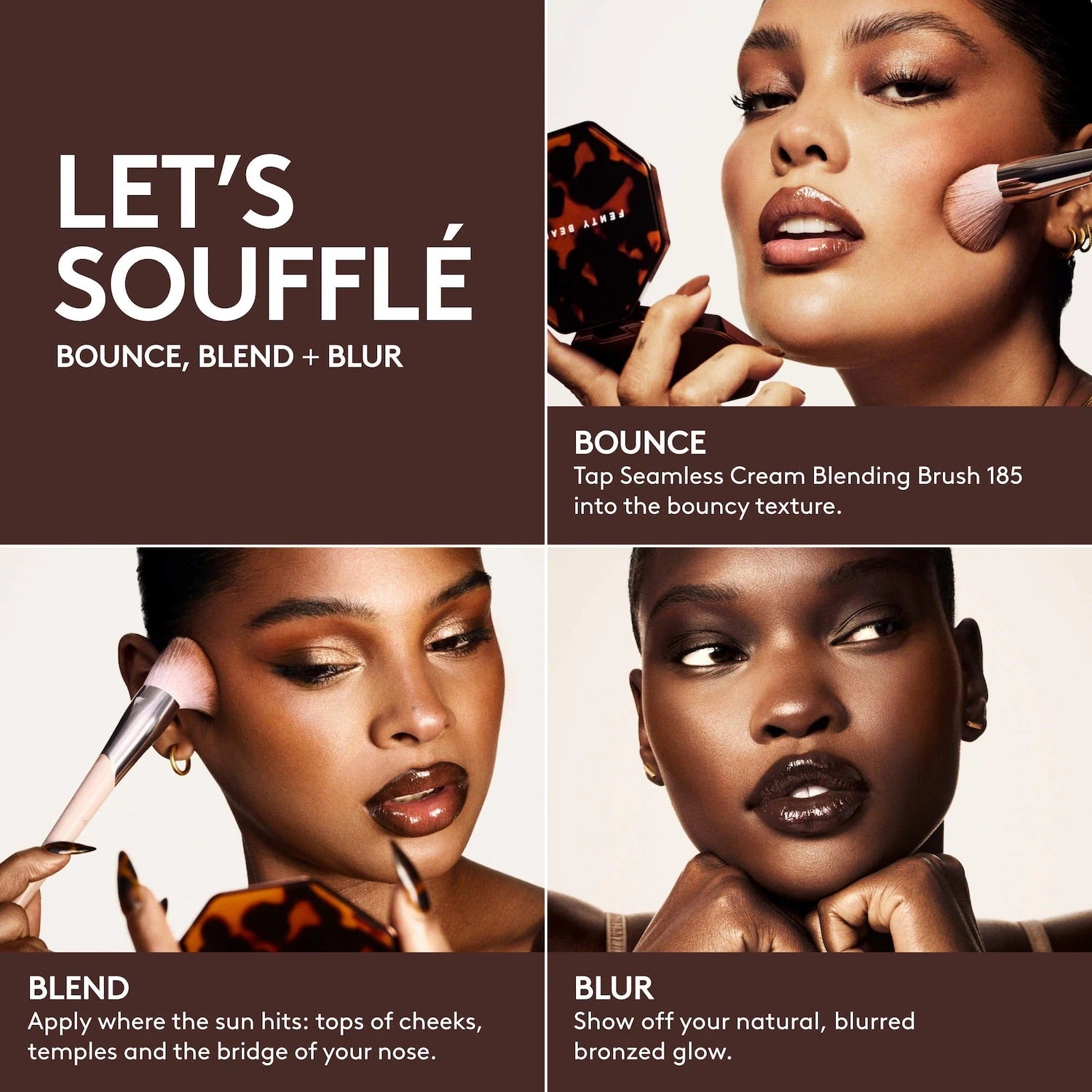Fenty Beauty by Rihanna  Sun Stalk'r Soufflé Pressed Mousse Blurring Cream Bronzer    