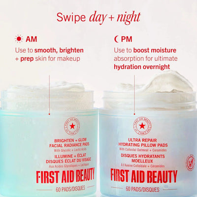 First Aid Beauty Brighten + Glow Facial Radiance Pads with Glycolic + Lactic Acids    