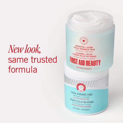 First Aid Beauty Brighten + Glow Facial Radiance Pads with Glycolic + Lactic Acids    
