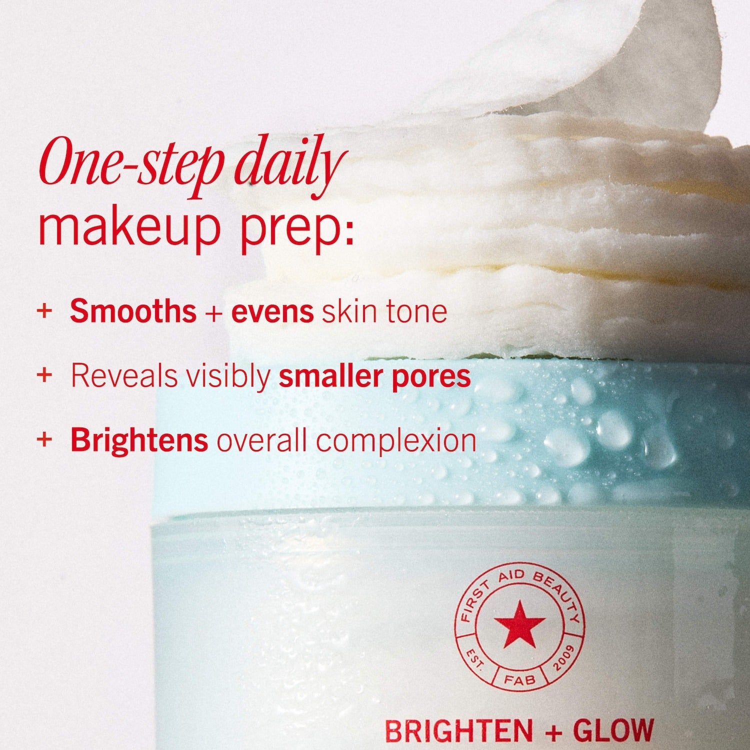 First Aid Beauty Brighten + Glow Facial Radiance Pads with Glycolic + Lactic Acids    