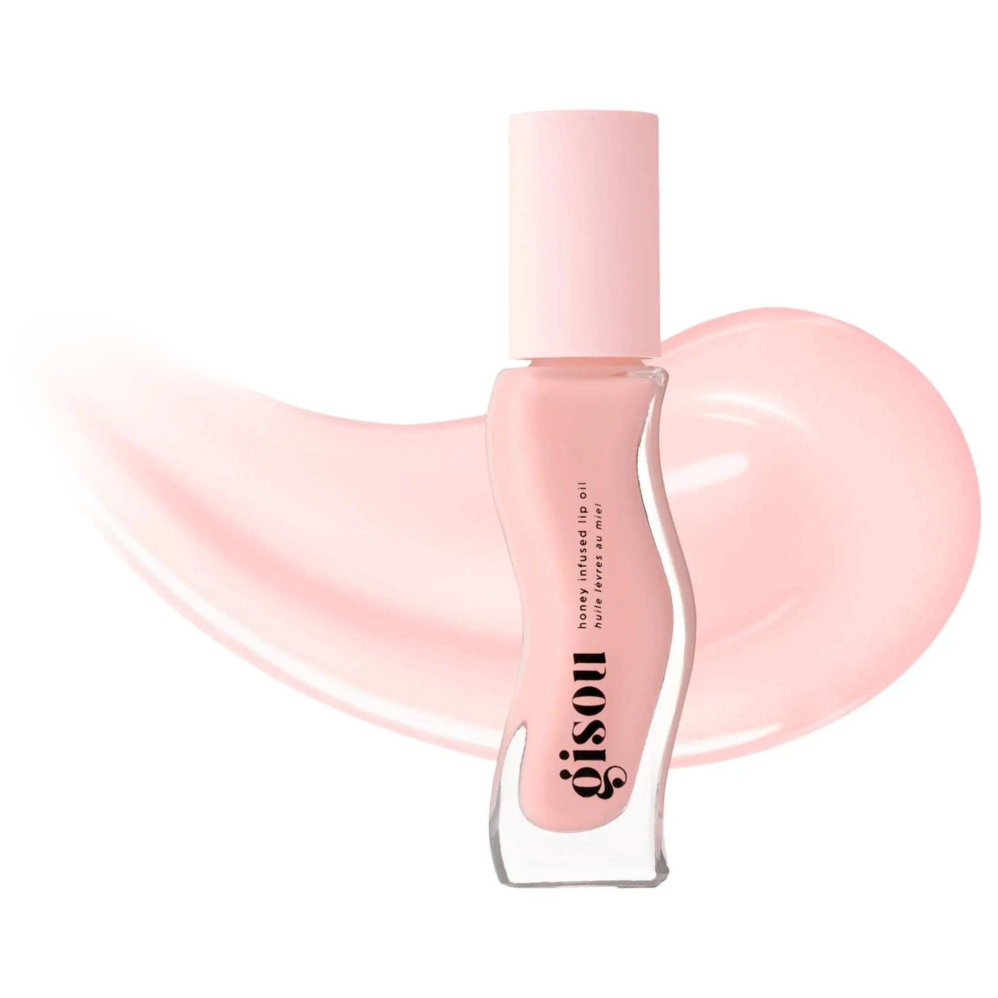 Gisou Honey Infused Lip Oil   Vanilla Glaze - milky creamy pinkNew 