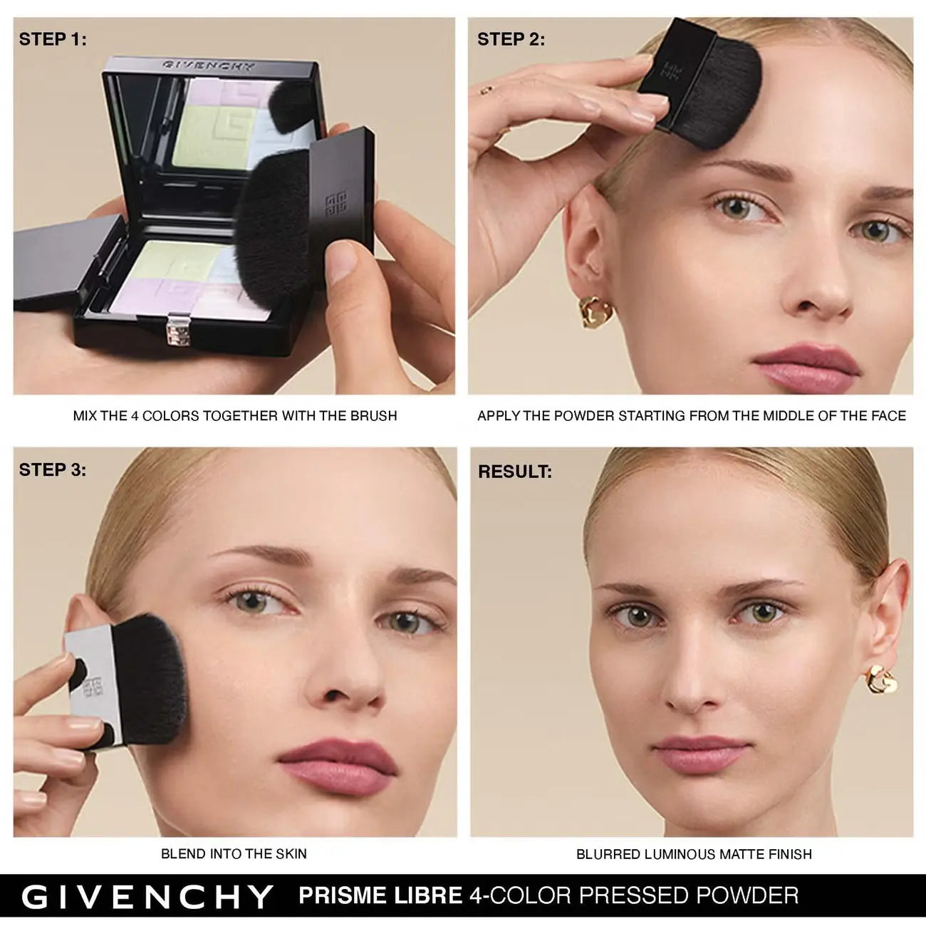Givenchy Prisme Libre 4-Color Pressed Powder (Various Shades)    