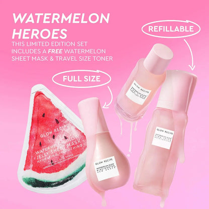 Glow Recipe  Watermelon Glow Dewy Skin Routine Gift Set    