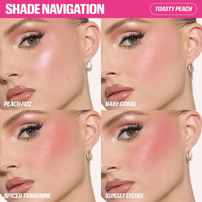 HUDA BEAUTY Blush Filter Palette Rose Berry, Diffusing Brush and Tote Bag    