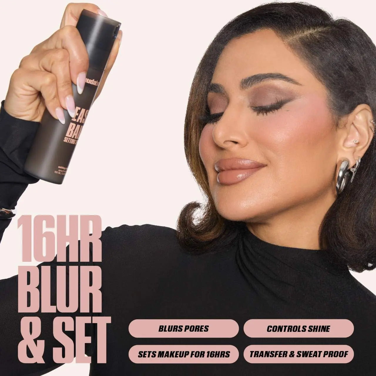 HUDA BEAUTY  Easy Bake Blurring Setting Spray with 16-Hour Wear (30ml)    