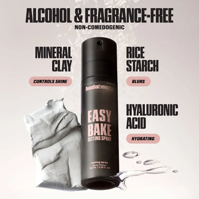 HUDA BEAUTY  Easy Bake Blurring Setting Spray with 16-Hour Wear (30ml)    
