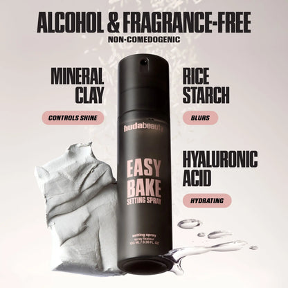 HUDA BEAUTY  Easy Bake Blurring Setting Spray with 16-Hour Wear (30ml)    