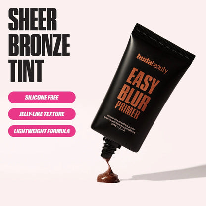 HUDA BEAUTY Easy Blur Mini Silicone-Free Smoothing & Pore-Minimizing Primer Bronze Fudge 10ml    
