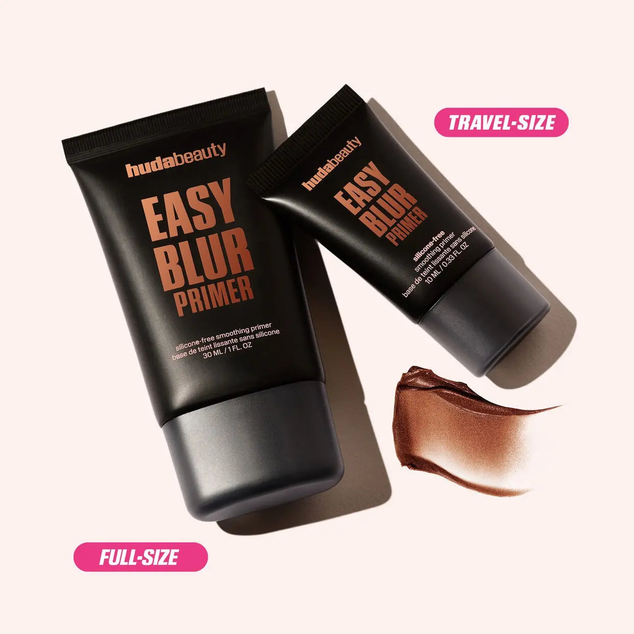 HUDA BEAUTY Easy Blur Mini Silicone-Free Smoothing & Pore-Minimizing Primer Bronze Fudge 10ml    