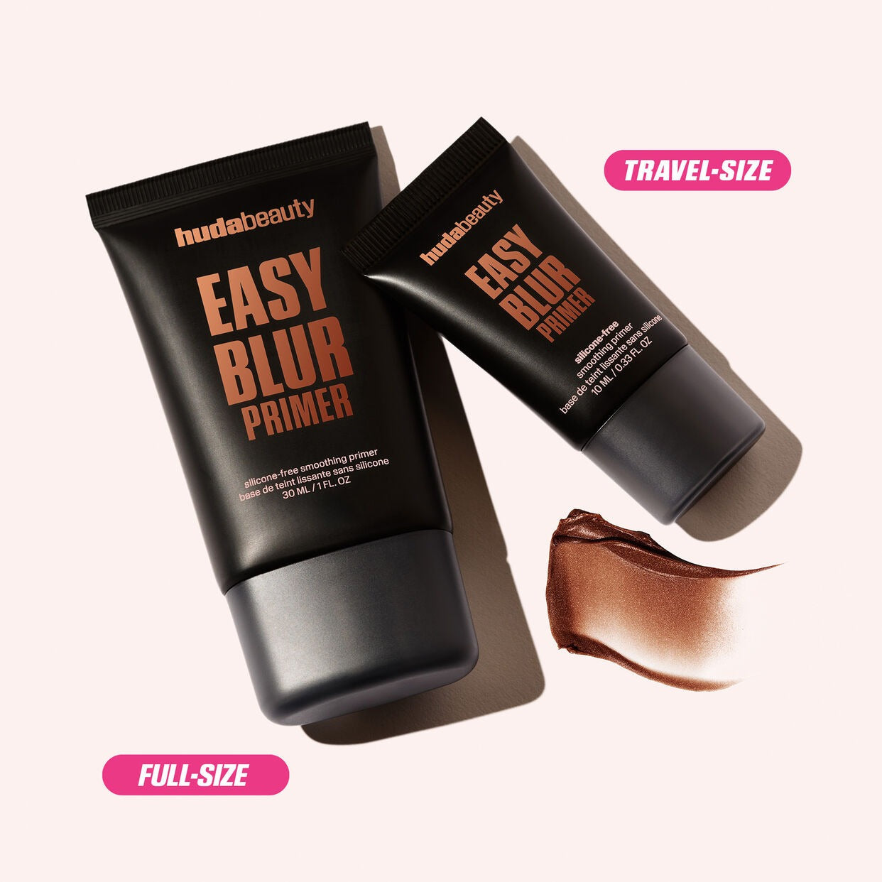 HUDA BEAUTY Easy Blur Mini Silicone-Free Smoothing & Pore-Minimizing Primer Bronze Fudge 10ml    