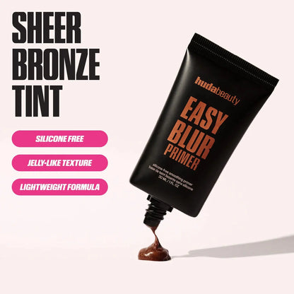 HUDA BEAUTY Easy Blur Mini Silicone-Free Smoothing & Pore-Minimizing Primer Bronze Fudge 10ml    