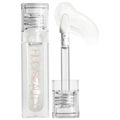 HUDA BEAUTY Faux Filler Shiny Non-Sticky Lip Gloss   Glassy 