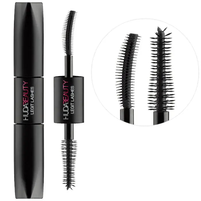HUDA BEAUTY LEGIT LASHES Double-Ended Volumizing and Lengthening Mascara    