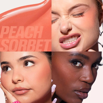 HUDA BEAUTY Mini Baby Blush Cotton Candy and Peach Sorbet    