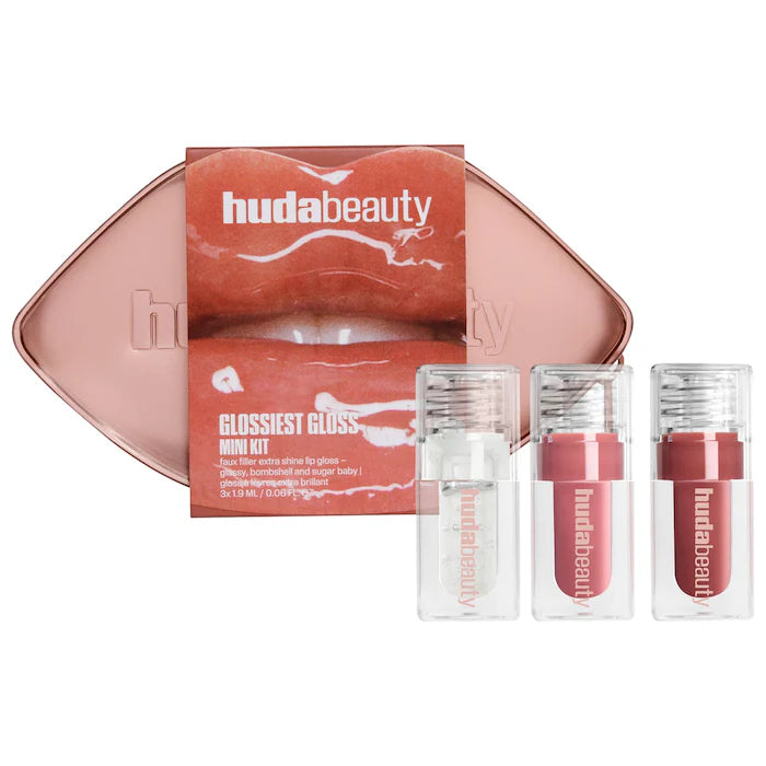 HUDA BEAUTY  Mini Glossiest Lip Gloss Set    