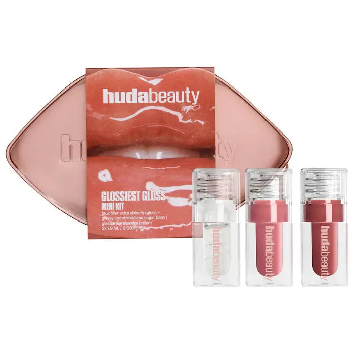 HUDA BEAUTY  Mini Glossiest Lip Gloss Set    