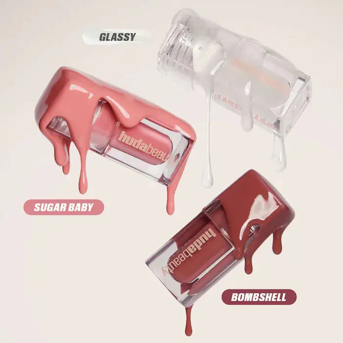 HUDA BEAUTY  Mini Glossiest Lip Gloss Set    