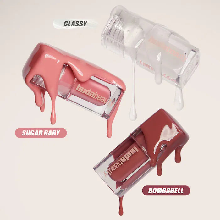 HUDA BEAUTY  Mini Glossiest Lip Gloss Set    