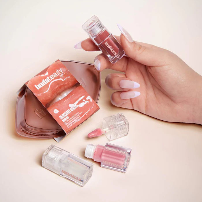HUDA BEAUTY  Mini Glossiest Lip Gloss Set    