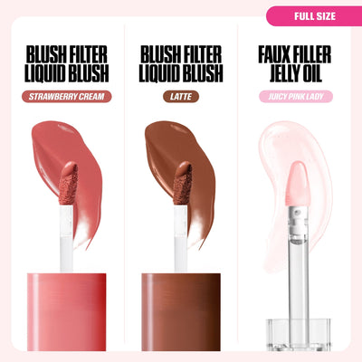 Huda Beauty Bronze Nudes Lip And Cheek Best Sellers    