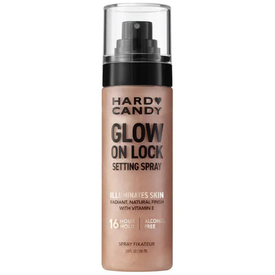 Hard Candy Glow on Lock setting spray    