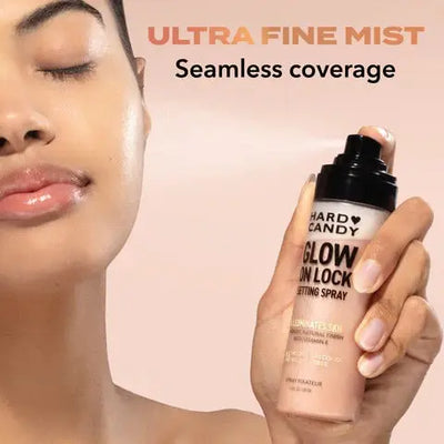 Hard Candy Glow on Lock setting spray    