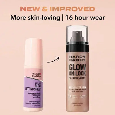 Hard Candy Glow on Lock setting spray    