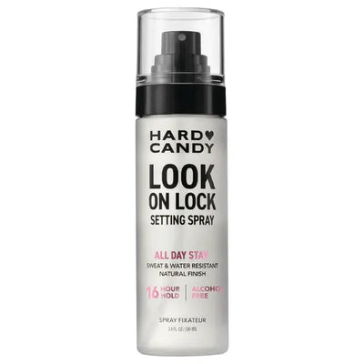 Hard candy Look on Lock setting spray    