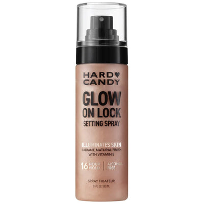Hard Candy Glow on Lock setting spray    