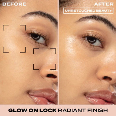 Hard Candy Glow on Lock setting spray    